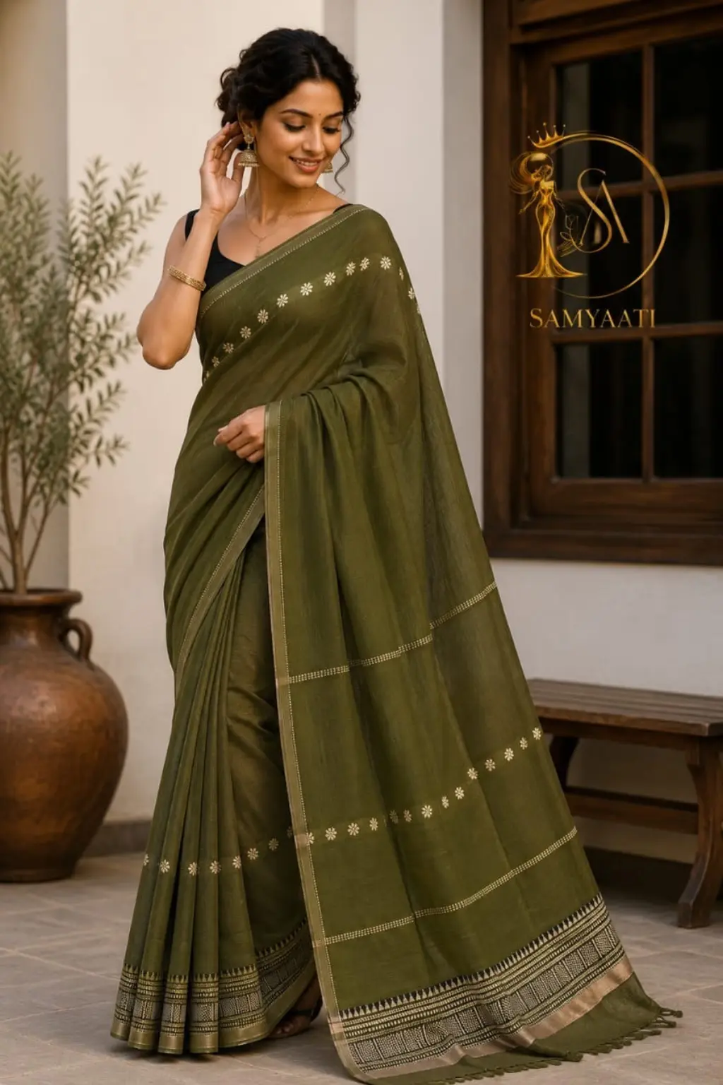 Traditional Handloom Narayanpet cotton saree