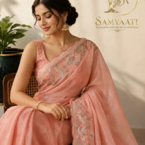 Pure Tissue Party ware saree